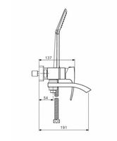 Смеситель для ванны Gappo G07 G3207-8 Белый Хром — фото 9, Смеситель для ванны
