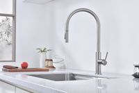 Смеситель для кухни Paulmark Senso Se215180-BS Брашированная сталь — фото 3, Смесители для кухни