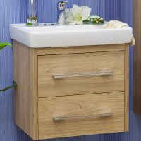 Тумба под раковину Sanflor Ларго 60.2 С0002117 подвесная Швейцарский вяз — фото 1, Тумбы под раковину