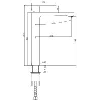Смеситель для раковины Splenka S222.15.09 Графит матовый — фото 15, Смесители для раковины