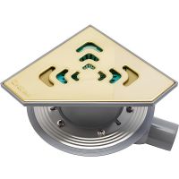 Душевой трап Pestan Confluo Standard 13000126 с решеткой Золото глянец — фото 1, Трапы для душа