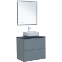 Тумба под раковину Aquanet Арт 75 313275 подвесная Мисти грин — фото 12, Тумбы под раковину