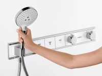 Товар: Смеситель для душа Hansgrohe RainSelect 15382700 с термостатом Белый матовый - фото 6 Смеситель для душа Hansgrohe RainSelect 15382700 с термостатом Белый матовый — фото 6, Смеситель для душа