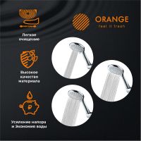 Товар: Душевой гарнитур Orange O-Shower OS906cr Хром - фото 3 Душевой гарнитур Orange O-Shower OS906cr Хром — фото 3, Душевые гарнитуры на штанге