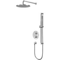 Душевая система Whitecross Y chrome YSET09CR с термостатом Хром — фото 1, Душевое оборудование. Душевая программа