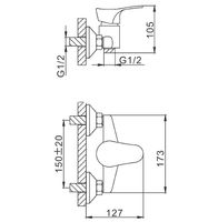 Товар: Смеситель для душа Frap H14 F2014-B Хром - фото 3 Смеситель для душа Frap H14 F2014-B Хром — фото 3, Смесители