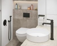 Гигиенический душ со смесителем Timo Arisa 5309/03SM Черный матовый — фото 2, Душевое оборудование. Душевая программа