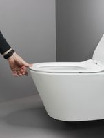 Унитаз Creo Ceramique Creo COMBO CR1100R подвесной с сиденьем Микролифт — фото 5, Унитазы