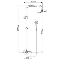 Товар: Душевая система Rav Slezak Tigris TG182.5/3CMATC Черный матовый Хром - фото 3 Душевая система Rav Slezak Tigris TG182.5/3CMATC Черный матовый Хром — фото 3, Душевые стойки