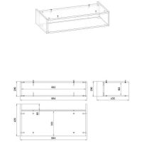 Товар: Ниша для тумбы Бриклаер Кристалл 90 4627125415913 Дуб Бунратти - фото 6 Ниша для тумбы Бриклаер Кристалл 90 4627125415913 Дуб Бунратти — фото 6, Мебель для ванной