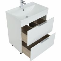 Тумба под раковину Aquanet Ирис new 70 Белый глянец арт-310153 — фото 3, Тумбы под раковину