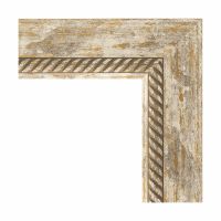 Зеркало Evoform Exclusive-G 128х73 BY 4220 с гравировкой в багетной раме - Прованс с плетением 70 мм — фото 2, Мебель для ванной