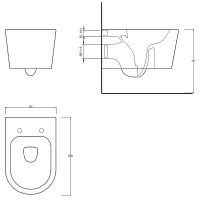 Товар: Унитаз beWash Albano 36383201 подвесной Белый глянцевый с сиденьем Микролифт - фото 3 Унитаз beWash Albano 36383201 подвесной Белый глянцевый с сиденьем Микролифт — фото 3, Унитазы