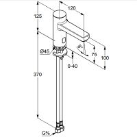 Смеситель для раковины Kludi Zenta 3820005 Хром — фото 5, Смесители