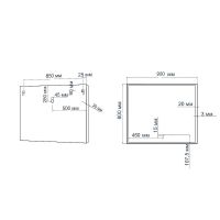 Зеркало Art&Max Monza AM-Mon-900-800-DS-F с подсветкой с сенсорным выключателем — фото 5, Мебель для ванной