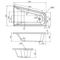 Товар: Акриловая ванна AM.PM Spirit 160x100 L W72A-160L100W-A2 без гидромассажа - фото 12 Акриловая ванна AM.PM Spirit 160x100 L W72A-160L100W-A2 без гидромассажа — фото 12, Акриловые ванны