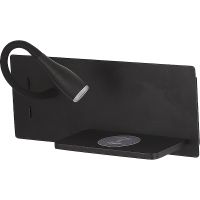 Настенный светильник Crystal Lux CLT 217W Qi+USB BL Черный — фото 1, Светильники