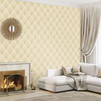 Обои Andrea Rossi Arlequin 54300-3 Винил на флизелине (1,06*10,05) Бежевый, Ромб — фото 2, Обои для стен