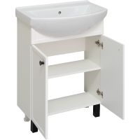 Тумба под раковину Runo Римини 65 00-00001254 Белая — фото 2, Тумбы под раковину