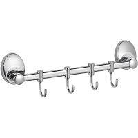 Вешалка для полотенец Haiba HB1615-4 Хром — фото 1, Крючки для полотенец