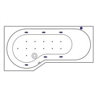 Товар: Акриловая ванна Excellent Be Spot 160x80 L WAEX.BSL16.RELAX.GL с гидромассажем - фото 7 Акриловая ванна Excellent Be Spot 160x80 L WAEX.BSL16.RELAX.GL с гидромассажем — фото 7, Ванны