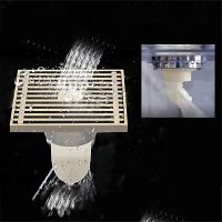 Душевой трап Gappo G81004-4 с решеткой Бронза — фото 8, Трапы для душа