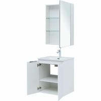 Комплект мебели для ванной Aquanet Алвита New 60 274220 подвесной Белый матовый — фото 6, Комплекты мебели для ванной