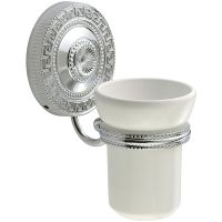 Стакан для зубных щеток Migliore Montecarlo 31516 Белый Хром — фото 1, Стаканы для зубных щеток