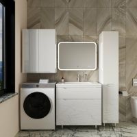 Товар: Тумба под раковину Style Line Марелла 80 Люкс Plus СС-00002402 Белый глянец антискрейтч - фото 4 Тумба под раковину Style Line Марелла 80 Люкс Plus СС-00002402 Белый глянец антискрейтч — фото 4, Мебель для ванной