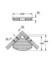 Полка-корзина Grohe BauCosmopolitan 40664001 Хром — фото 2, Полки для ванной и душа