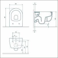 Товар: Унитаз Excellent Odyss CENL.4609.490.WH подвесной с сиденьем Микролифт - фото 4 Унитаз Excellent Odyss CENL.4609.490.WH подвесной с сиденьем Микролифт — фото 4, Унитазы