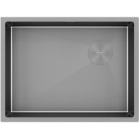 Кухонная мойка Paulmark Next-Skew 58 Uni PM885844-MG Матовый серый — фото 1, Кухонные мойки