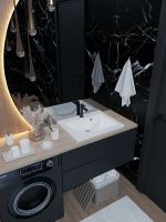 Раковина Paola Roma 58 Белая глянцевая — фото 8, Раковины