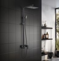 Душевая система Aquatek Либра Черная матовая арт-AQ2640MB — фото 2, Душевые стойки