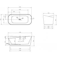 Товар: Ванна из искусственного камня Abber Stein 170x75 AS9609 без гидромассажа - фото 6 Ванна из искусственного камня Abber Stein 170x75 AS9609 без гидромассажа — фото 6, Ванны