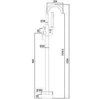 Смеситель для ванны Gappo G3099 Сатин — фото 10, Смесители