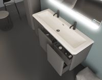 Тумба под раковину Cezares Stylus 140 55233 подвесная Grigio nuvola — фото 4, Тумбы под раковину