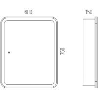 Товар: Зеркальный шкаф Corozo Алабама 60/С SD-00001388 с подсветкой Белый - фото 4 Зеркальный шкаф Corozo Алабама 60/С SD-00001388 с подсветкой Белый — фото 4, Мебель для ванной