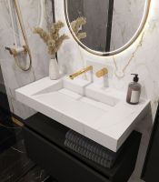 Раковина Boheme Armadi Art Flat 80 859-080-CLCT Белый мрамор — фото 2, Раковины