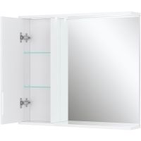 Товар: Зеркало со шкафом Volna Joli 80 L zsJOLI80.L-01 с подсветкой Белое - фото 9 Зеркало со шкафом Volna Joli 80 L zsJOLI80.L-01 с подсветкой Белое — фото 9, Зеркальные шкафы в ванную