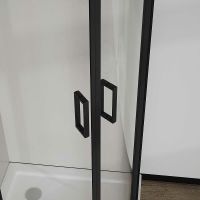 Душевой уголок Vincea City 90x90 VSQ-5CT900CLB профиль Черный матовый стекло прозрачное — фото 4, Душевые уголки четверть круга