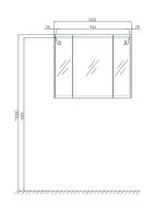 Зеркальный шкаф Aquaton Нортон 100 1A249302NT010 Белый глянец — фото 5, Мебель для ванной