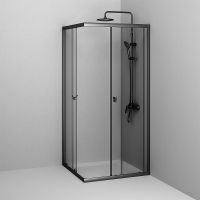Товар: Душевой уголок AM.PM Sunny 90х90 W87G-403-9090-BT профиль Черный матовый стекло прозрачное - фото 3 Душевой уголок AM.PM Sunny 90х90 W87G-403-9090-BT профиль Черный матовый стекло прозрачное — фото 3, Душевые уголки