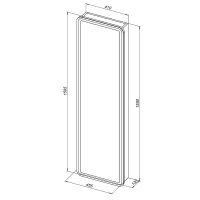 Шкаф пенал Aquanet Оптима 45 335438 подвесной Белый — фото 8, Пеналы для ванной комнаты