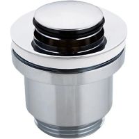 Донный клапан Frap F61 click-clack Хром — фото 1, Донные клапаны