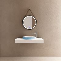 Раковина-чаша Abber Stein 40 AS2604Blau Голубая — фото 4, Раковины накладные