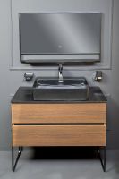 Товар: Тумба под раковину Boheme Armadi Art Vallessi 120 837-120-D подвесная Dark Oak - фото 14 Тумба под раковину Boheme Armadi Art Vallessi 120 837-120-D подвесная Dark Oak — фото 14, Мебель для ванной