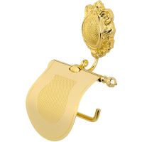 Держатель туалетной бумаги Migliore Cleopatra 16682 с крышкой Золото — фото 1, Держатели туалетной бумаги