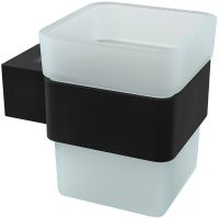 Стакан для зубных щеток Lemark Smooth Line 9732014 Черный матовый — фото 1, Мыльницы