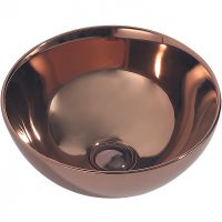 Раковина-чаша Abber Bequem 32 AC2106RG Розовое золото — фото 1, Раковины накладные